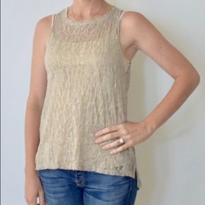 Gold shimmer tank